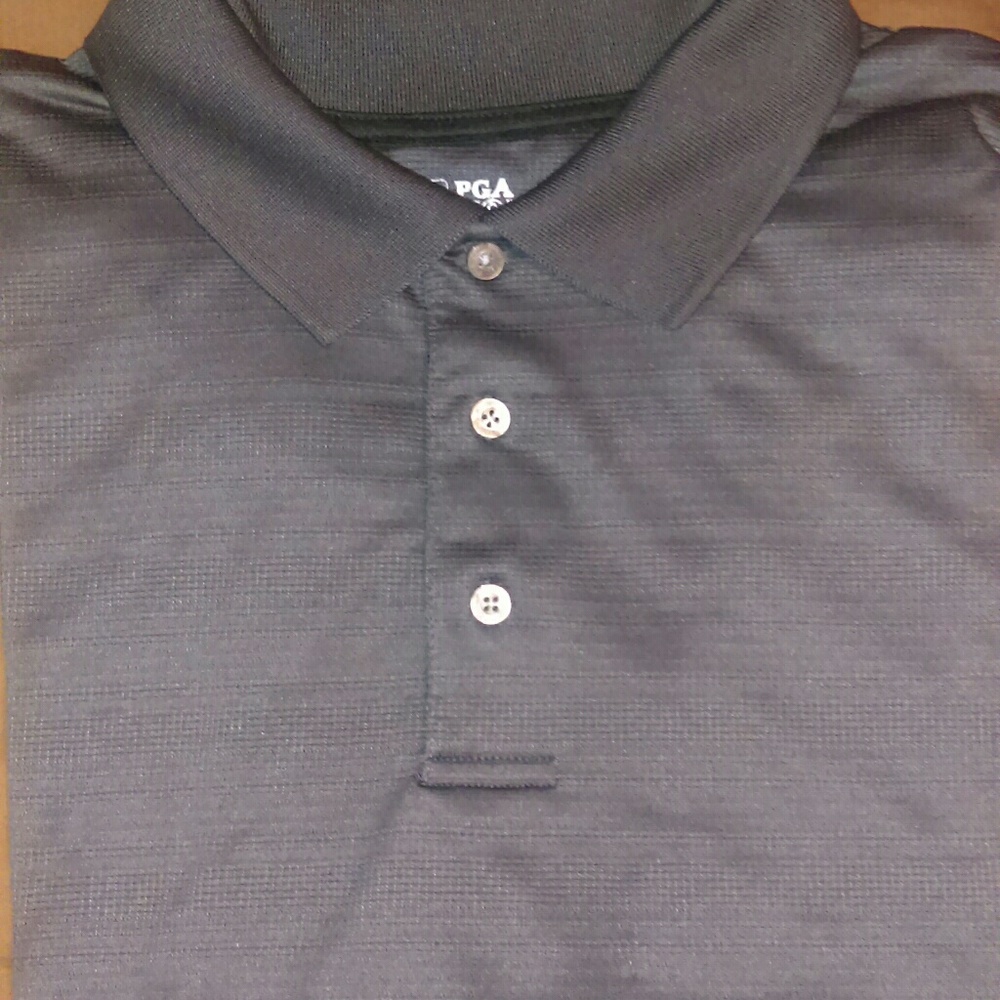 PGA Tour men's dark gray golf shirt